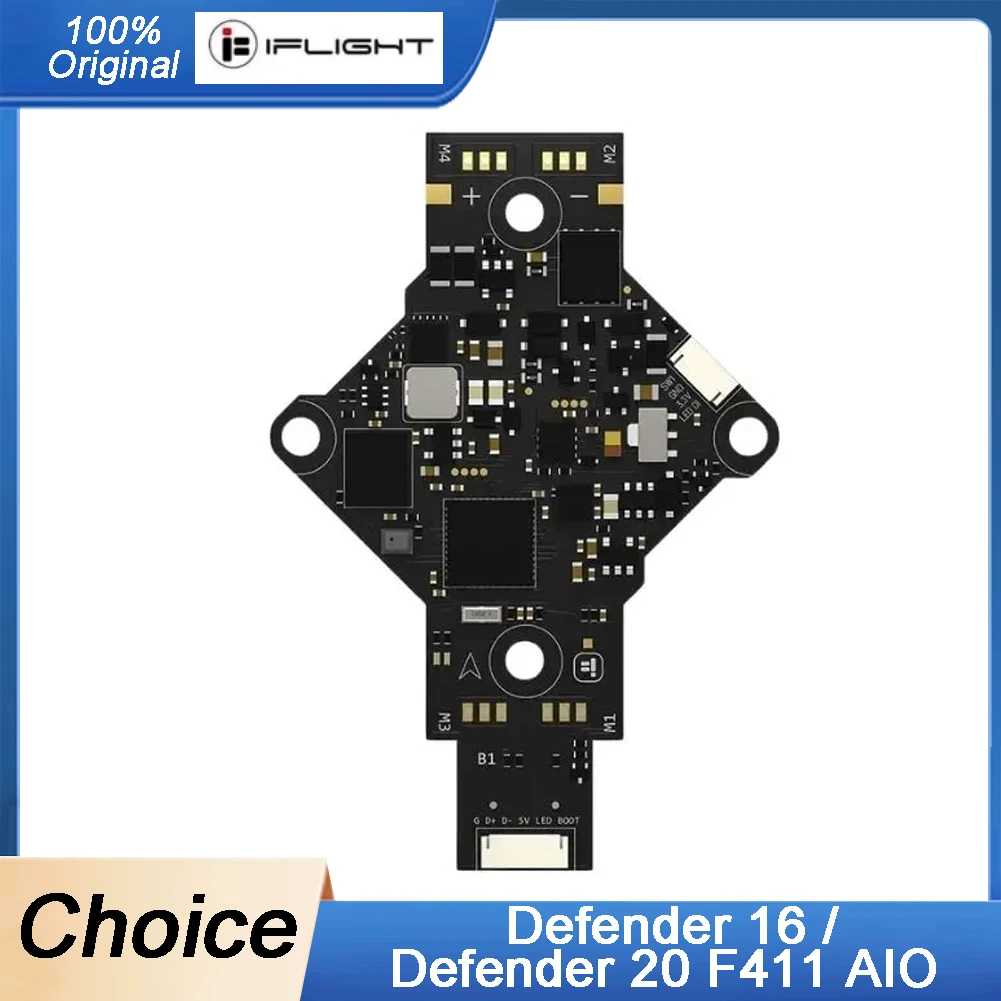 

iFlight Defender 16 / Defender 20 F411 AIO с монтажными отверстиями 25,5*25,5 мм для деталей FPV