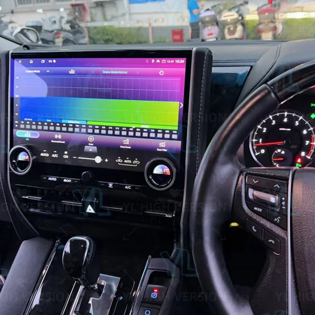 RHD For Toyota Alphard Vellfire 30 Serise A30 Upgrade Alphard 40 Serise A40 2015-2023 Android Carplay Car Radio Video Player GPS