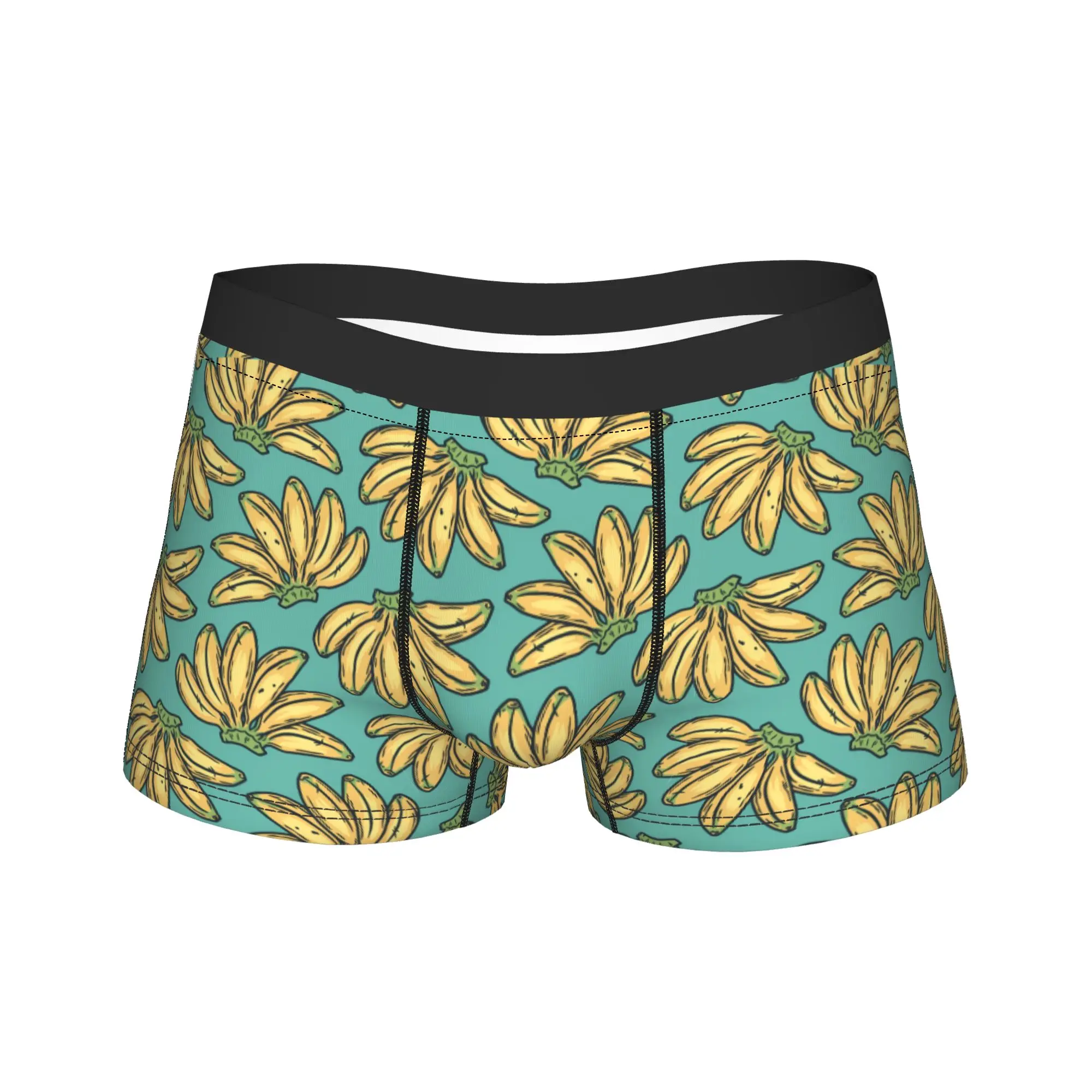 

Мужские трусы-боксеры Banana Fruit, дышащее нижнее белье с модным принтом, удобное для повседневной и неформальной носки.