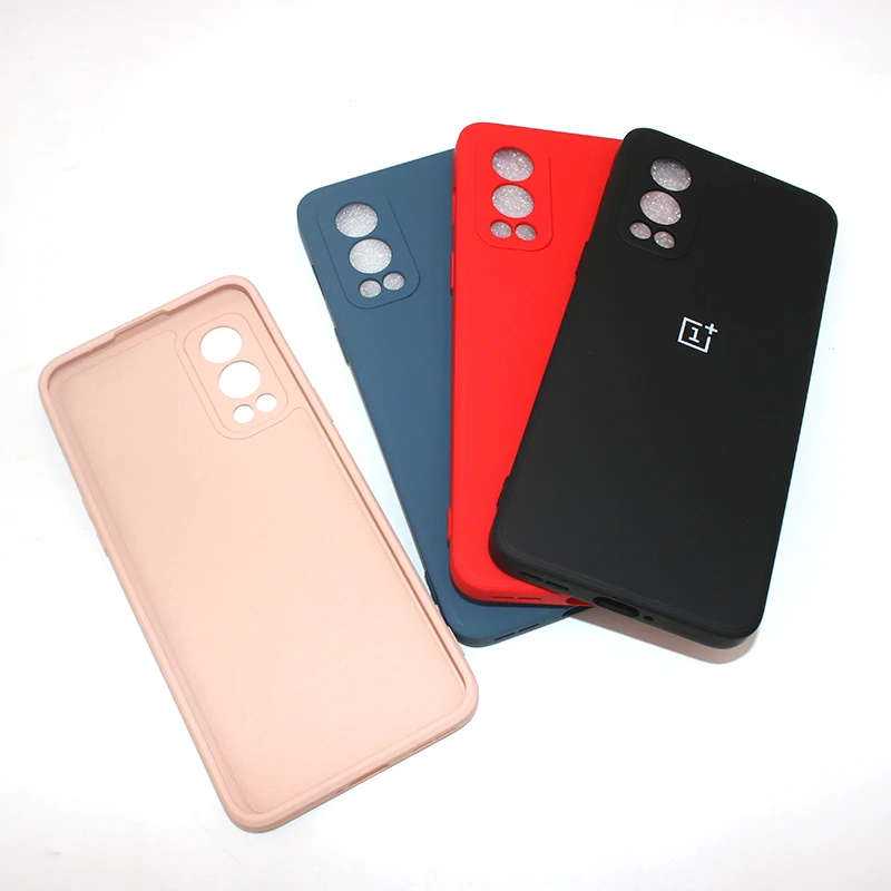 Original For Oneplus Nord 2 5G Case Silky Silicone Soft-Touch Back Cover For 1+ Nord2 DN2103 Shockproof Protective Bumper Coque