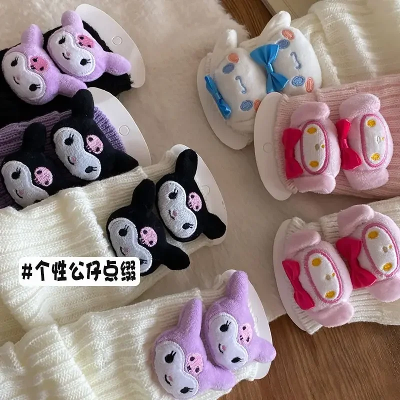 

Kuromi My Melody Sweet Sanrio Kawaii Anime Casual Stocking Autumn Winter Cute Cinnamoroll Baby Mid Tube Socks Gifts for Kids