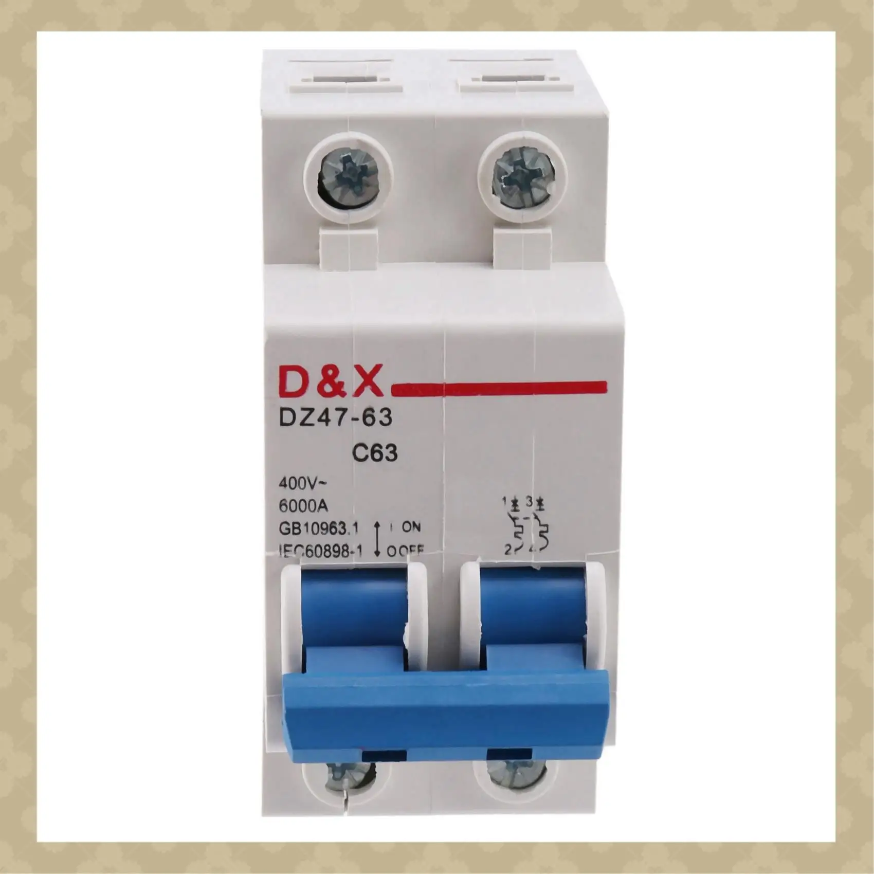 AB45 10X 2P 63A AC400V MCB Solar Energy Photovoltaic (Pv) Solar AC Circuit Breaker