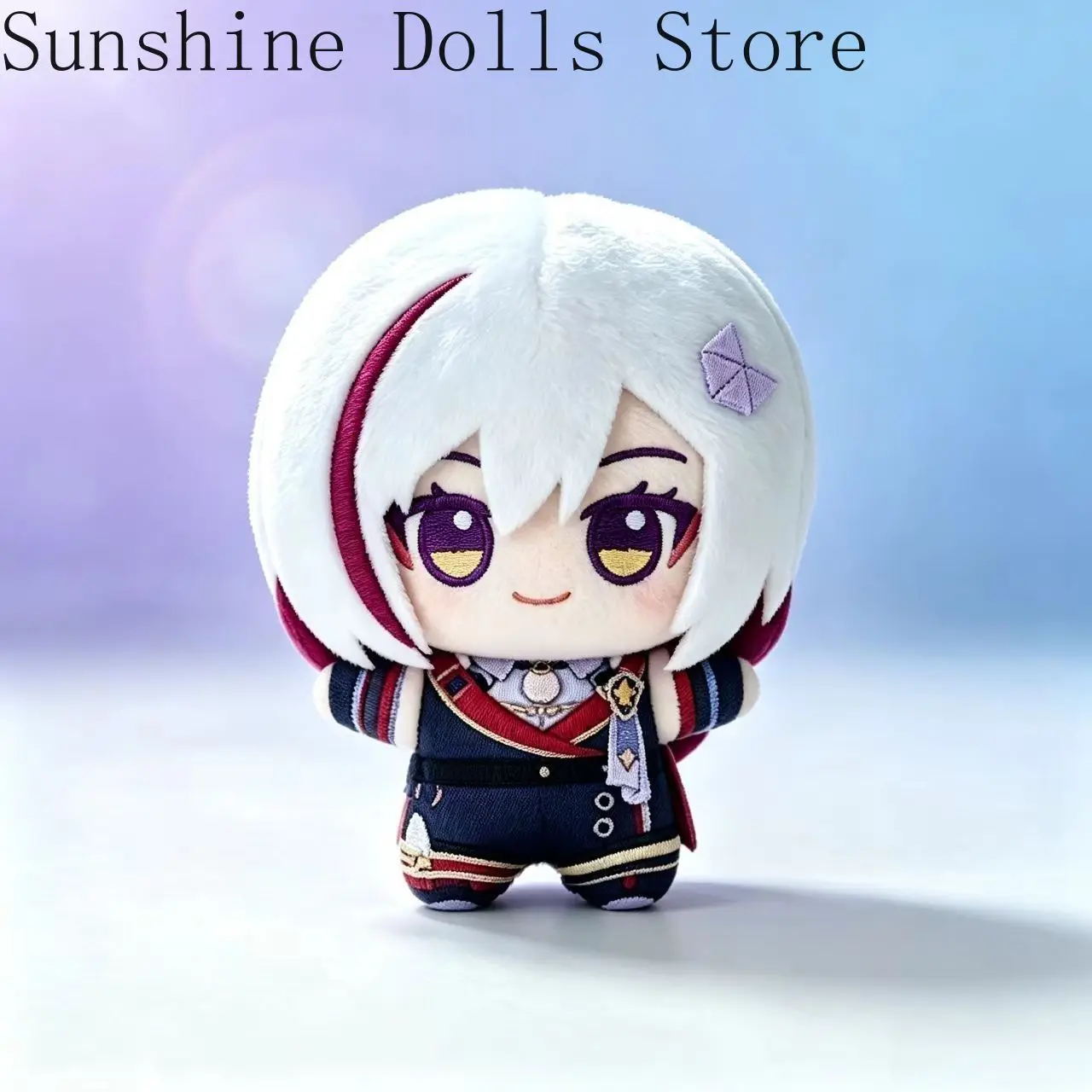 Game Genshin Impact Topaz Cotton Doll 10cm Anime Attributes Printing Nunu Body Cute Q Version Plush Plushie Toy Pendant Gift