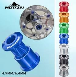 MOTSUV 5 Pairs MTB Road Bike Chainring Screws, Crank Bolts, For Single Double Plate Aluminum Alloy Cycling Crankset Chain Wheel