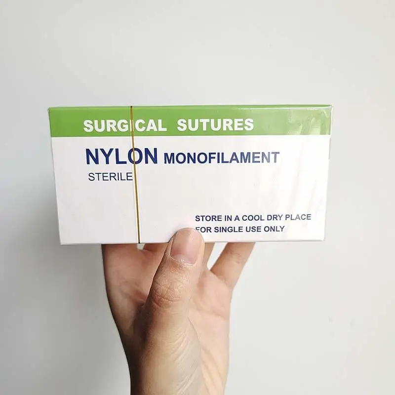 1/2/3PCS Nylon Monofilament Thread Suture 4.0 Dental Surgical Needle Suture Practice 4/0 Non-injured Teaching Study Demo