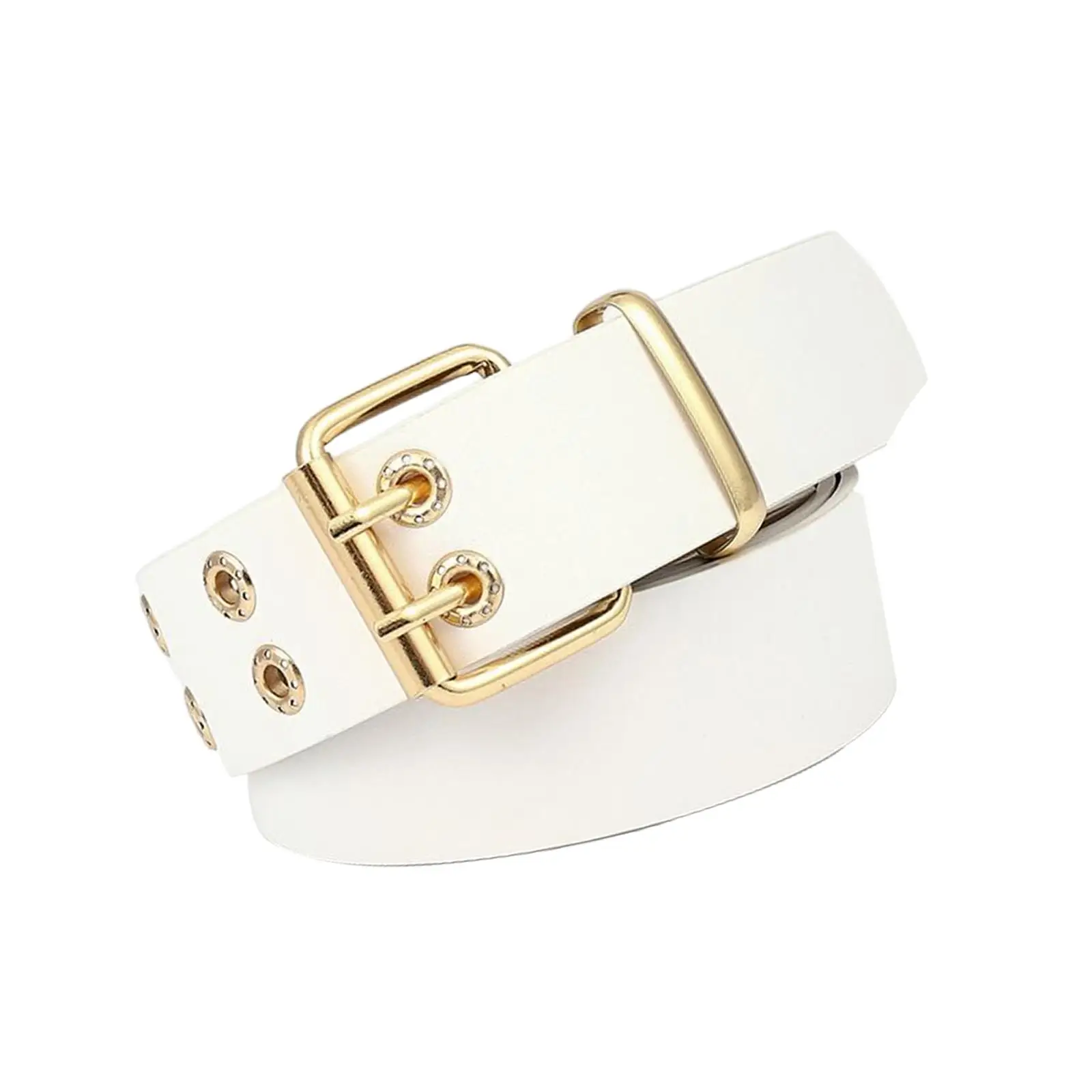 Stijlvolle Dubbele Grommet Riem Met Verstelbare Riem Voor Damesmode