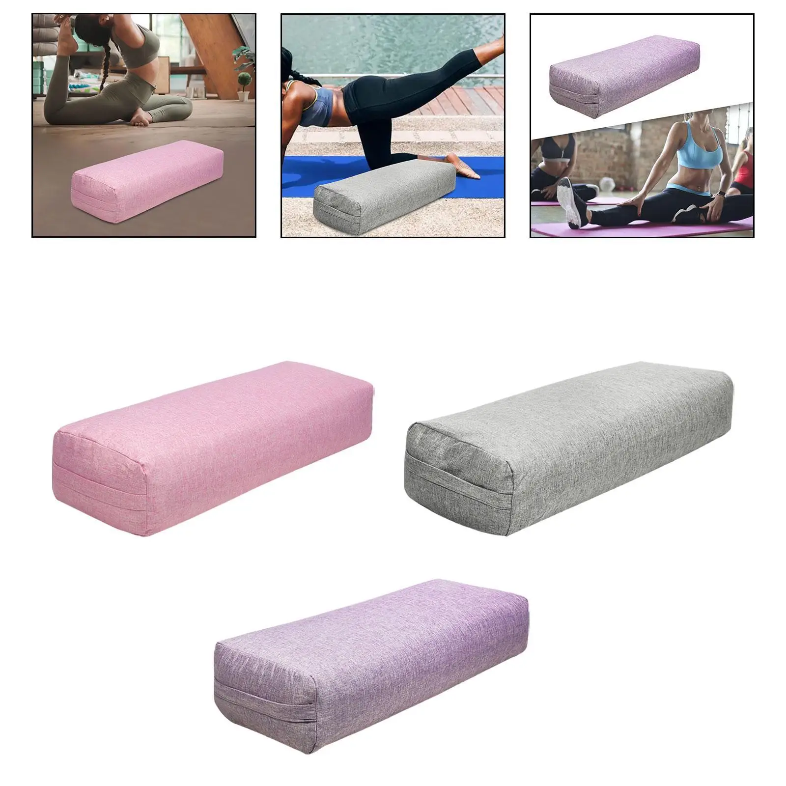 Yoga Bolster for Poses Modification for Restorative Comfortable Cushion