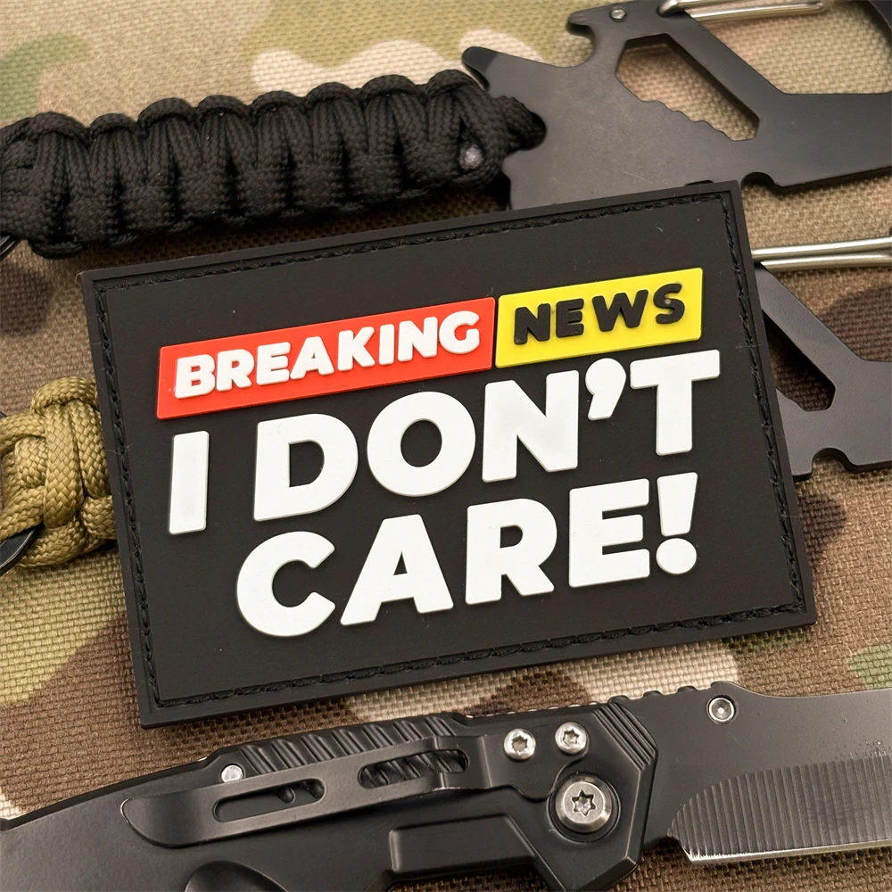 A Text Pattern Pvc Material Morale Patch Sticker Badge Patch, with a Glow-In-The-Dark Effect, Perfect for Use on Armbands, Backpacks, and Tactical Vests, Clothing Decoration Embroidery Patches, Soft Rubber