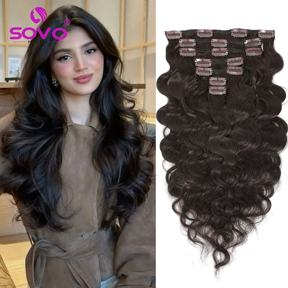 

Натуральные волнистые накладные волосы на заколках, 100% натуральные волосы Реми, 120 г, 7 шт./компл., для полной головы, для женщин, 14-24 дюйма