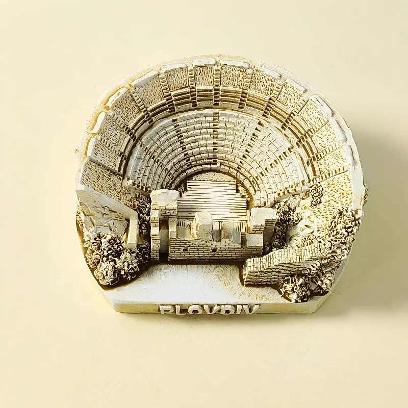 Plovdiv Bulgaria 3D Resin Handicraft Souvenirs Building Desktop Ornament Indoor Table Home Decoration Gift Collection