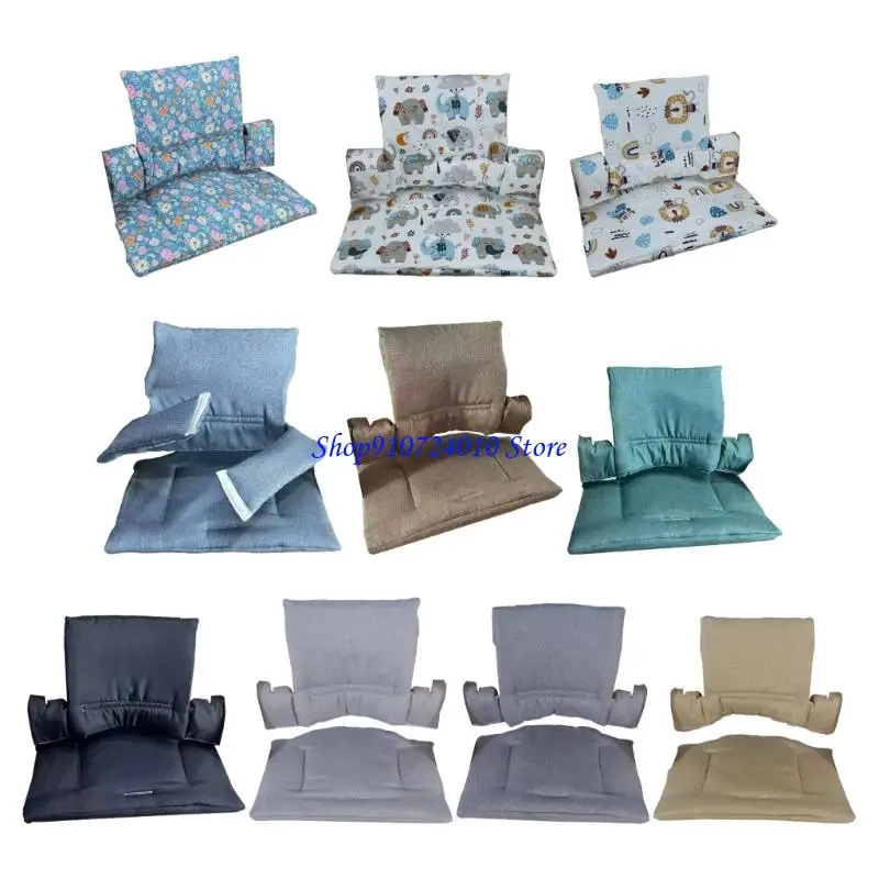 

77HD Removable Baby Dining Chair Cushion Comfortable Soft Machine Washable Pad For Comfort Safety Multiple Color Option
