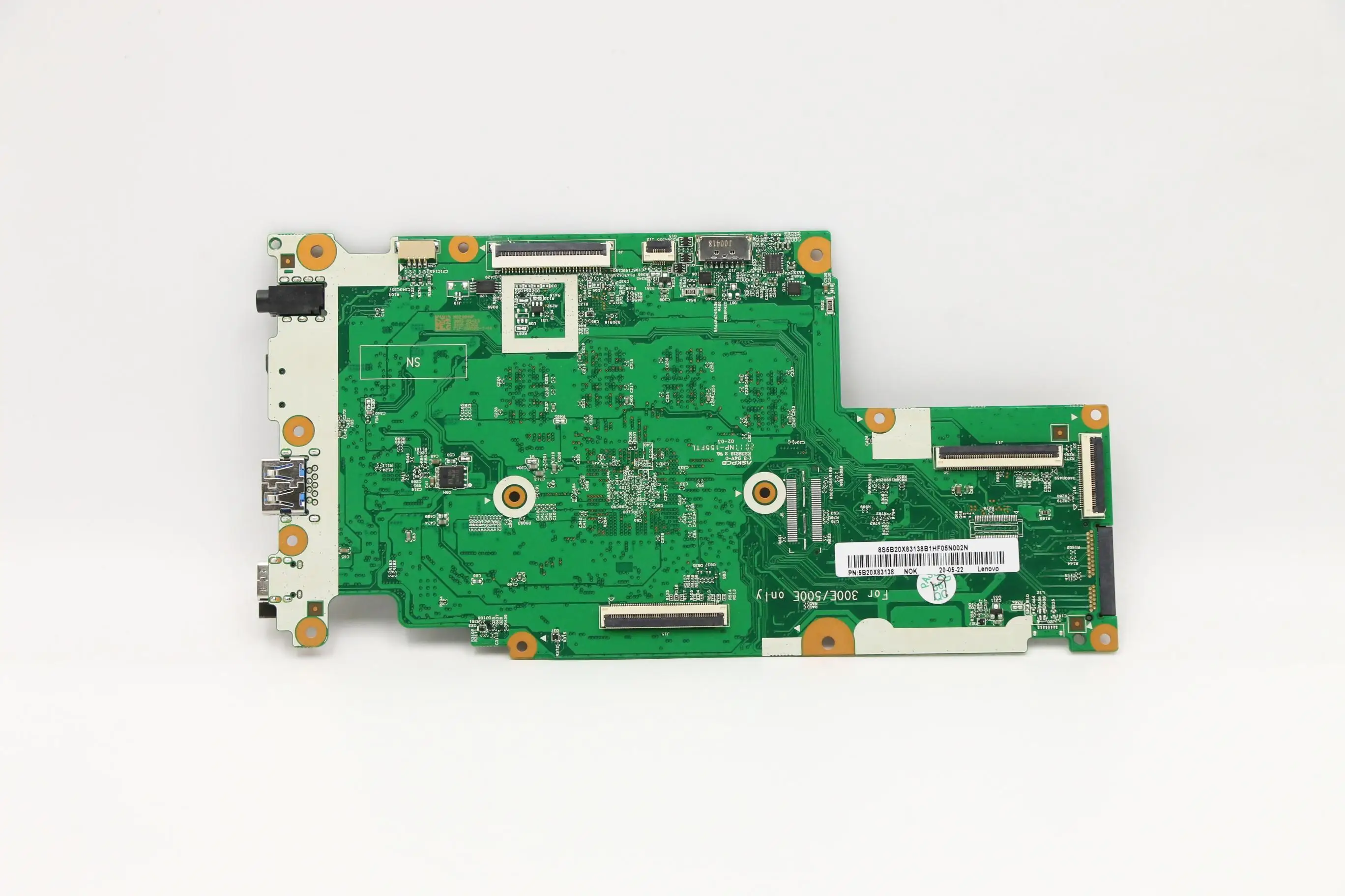 New 300e 500e Chromebook 2nd Gen motherboard Model Multiple SN BM5866 FRU 5B20V13662 CPU N4100 N4100 UMA DRAM 4G 8G SSD 32G 64G