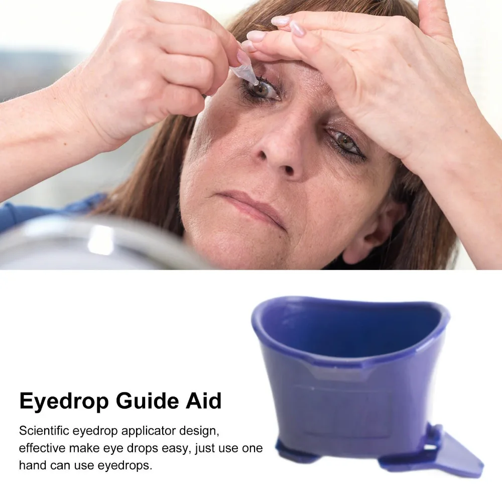 Practical Portable Eye Drop Applicator Automatic Drop Easy Grip Eyedrop Guide Tool Eyedrop Bottle Dispenser Eye Care Routine