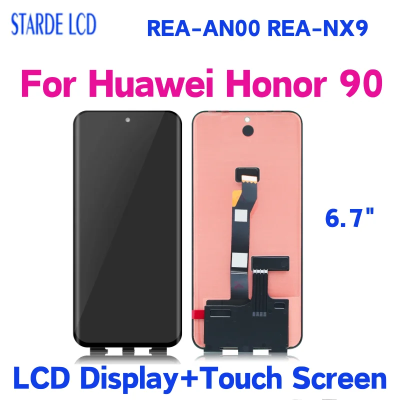 

Super AMOLED 6.7 ” For Huawei Honor 90 LCD Display Touch Screen Digitizer Assembly For Honor 90 REA-AN00 REA-NX9 Replacement