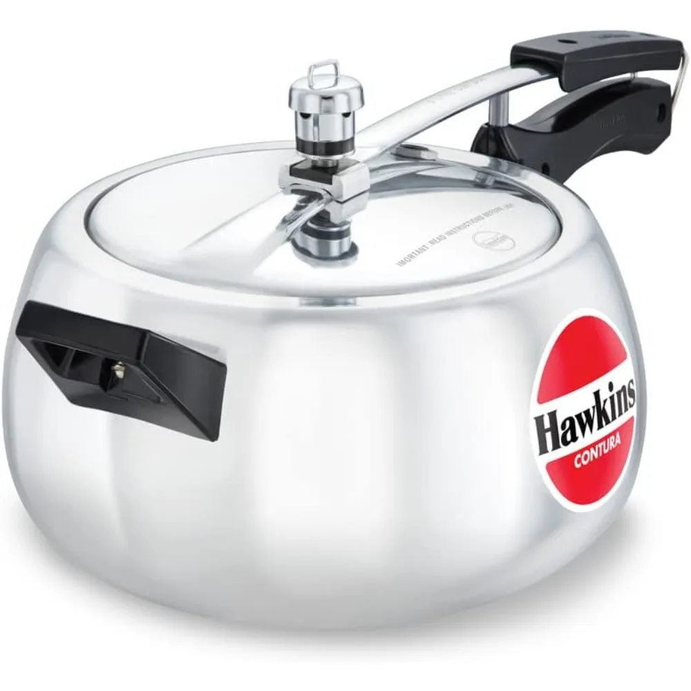 Hawkins HC50 Contura 5-Liter Pressure Cooker, Small, Aluminum