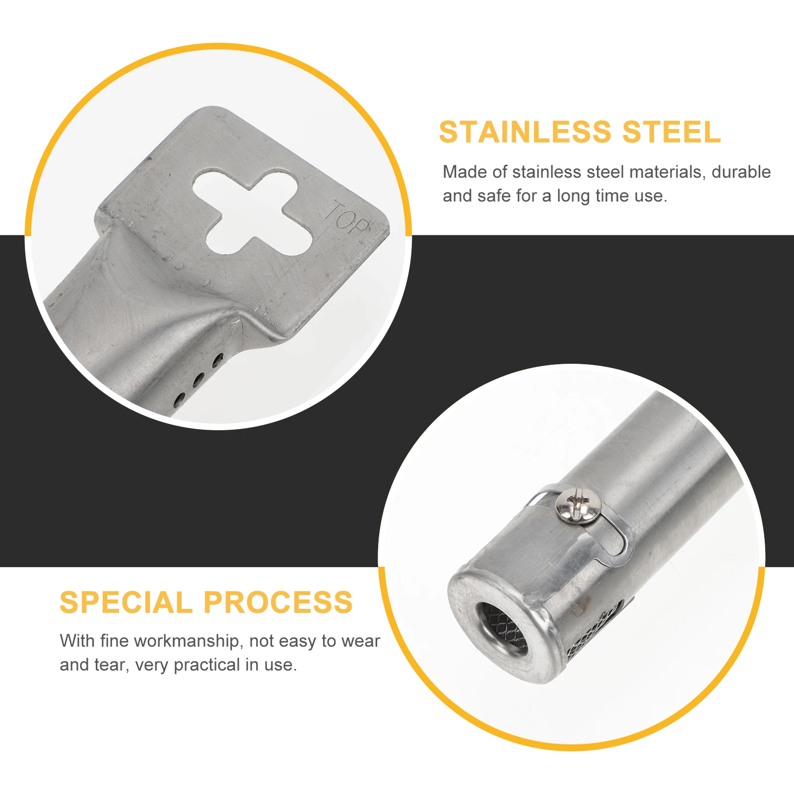 

1 Set Stainless Steel Burner Tube Adjustable Grill Channel Replacement For Gas Bbq Oven Accessories Outdoor Universal