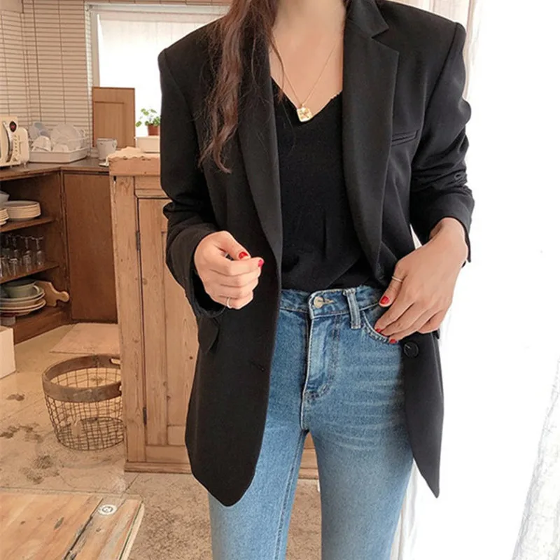 Blazer color caffè da donna 2025 Primavera Autunno Versione coreana del design versatile Senso Studenti senior Abito da donna all'inizio della primavera