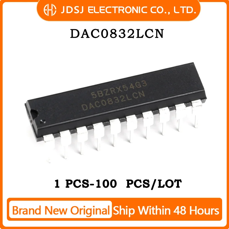 1PCS/5PCS/10PCS/50PCS DAC0832LCN IC DAC 8BIT A-OUT 20DIP Brand New Original IC Chip