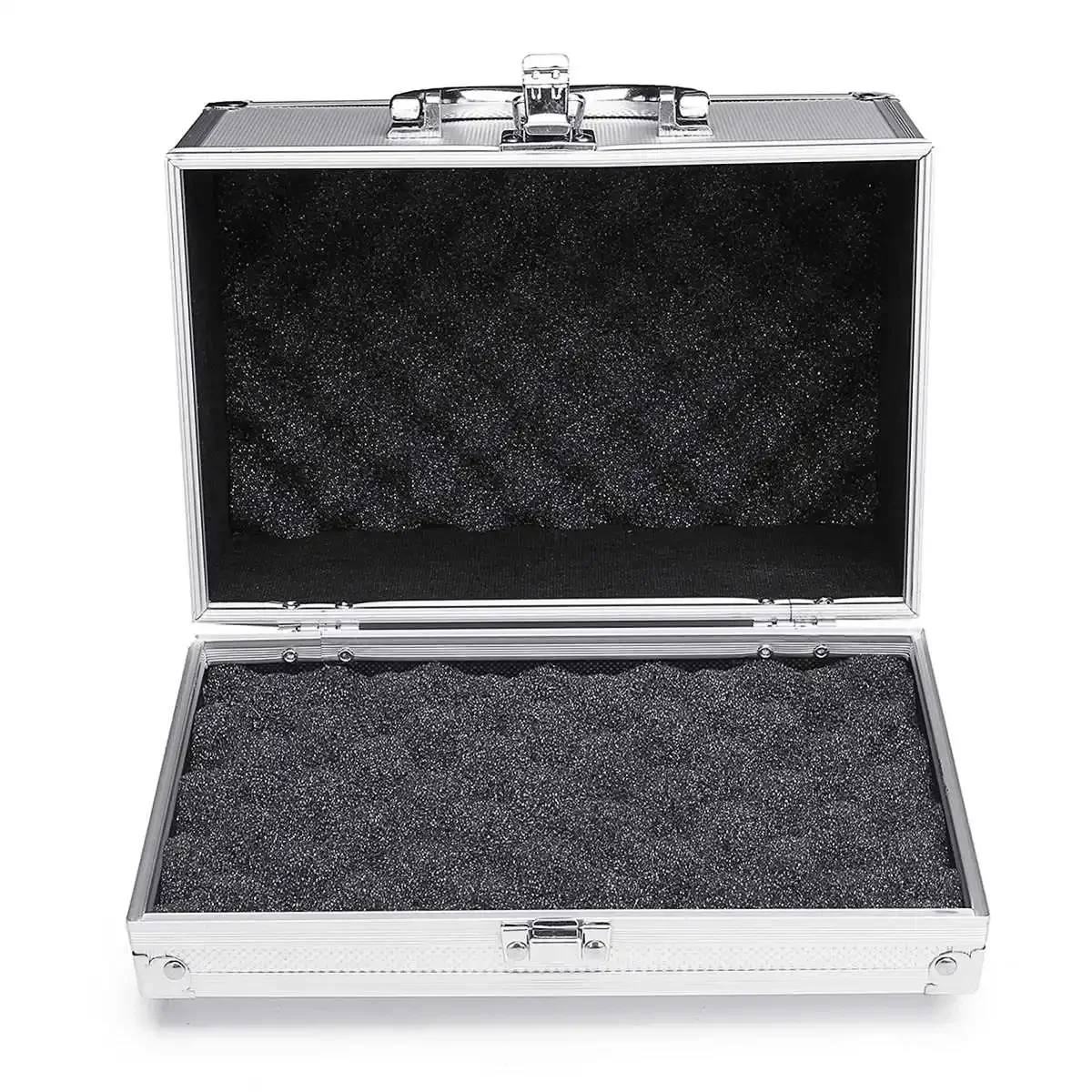 Portable Aluminum Tool Box With Sponge Large Safety Equipment Toolbox Instrument Box Storage Case Suitcase Impact Resistant Case