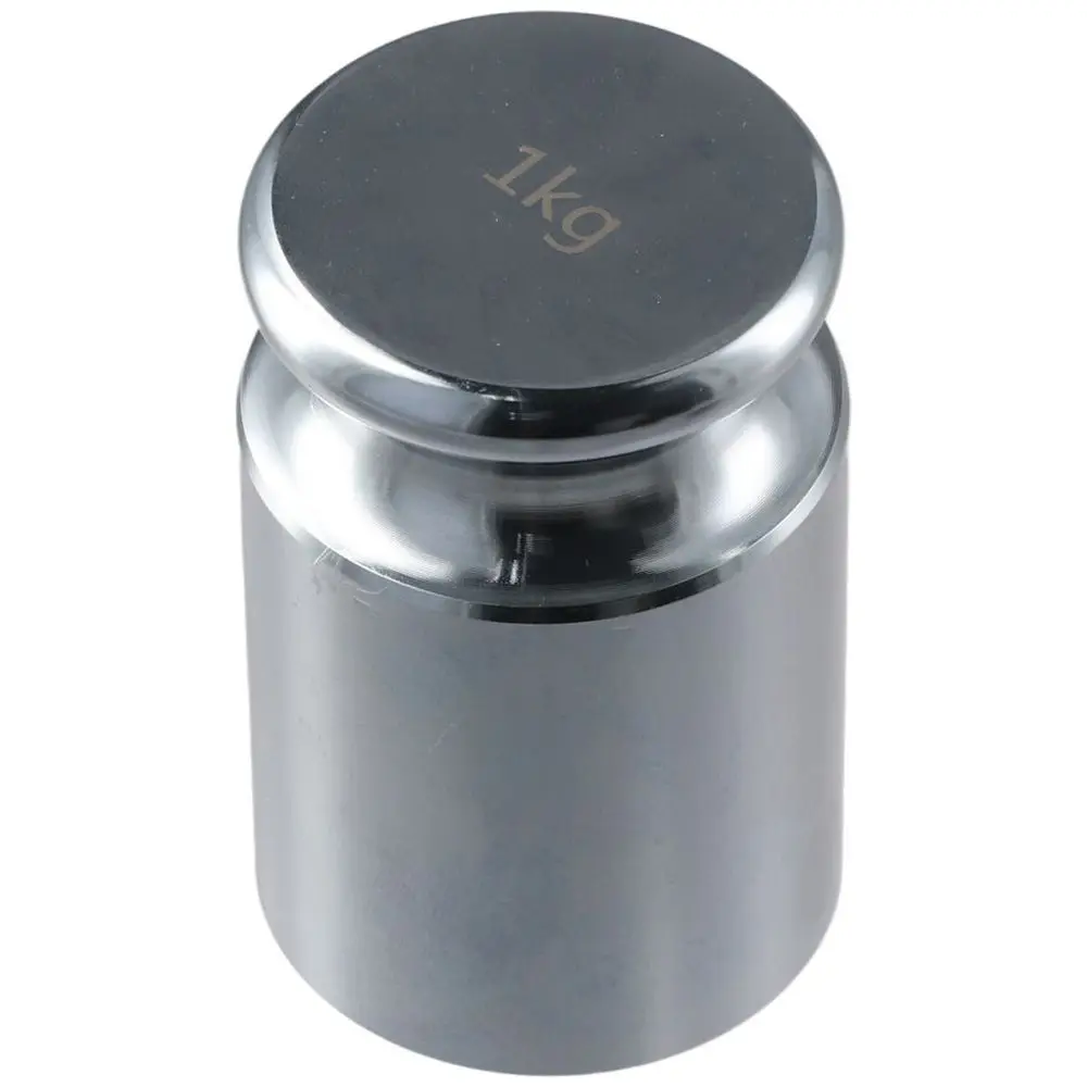 Poids d'étalonnage en argent en acier inoxydable, échelle de 1kg, haute précision, poids en grammes, 1000 g
