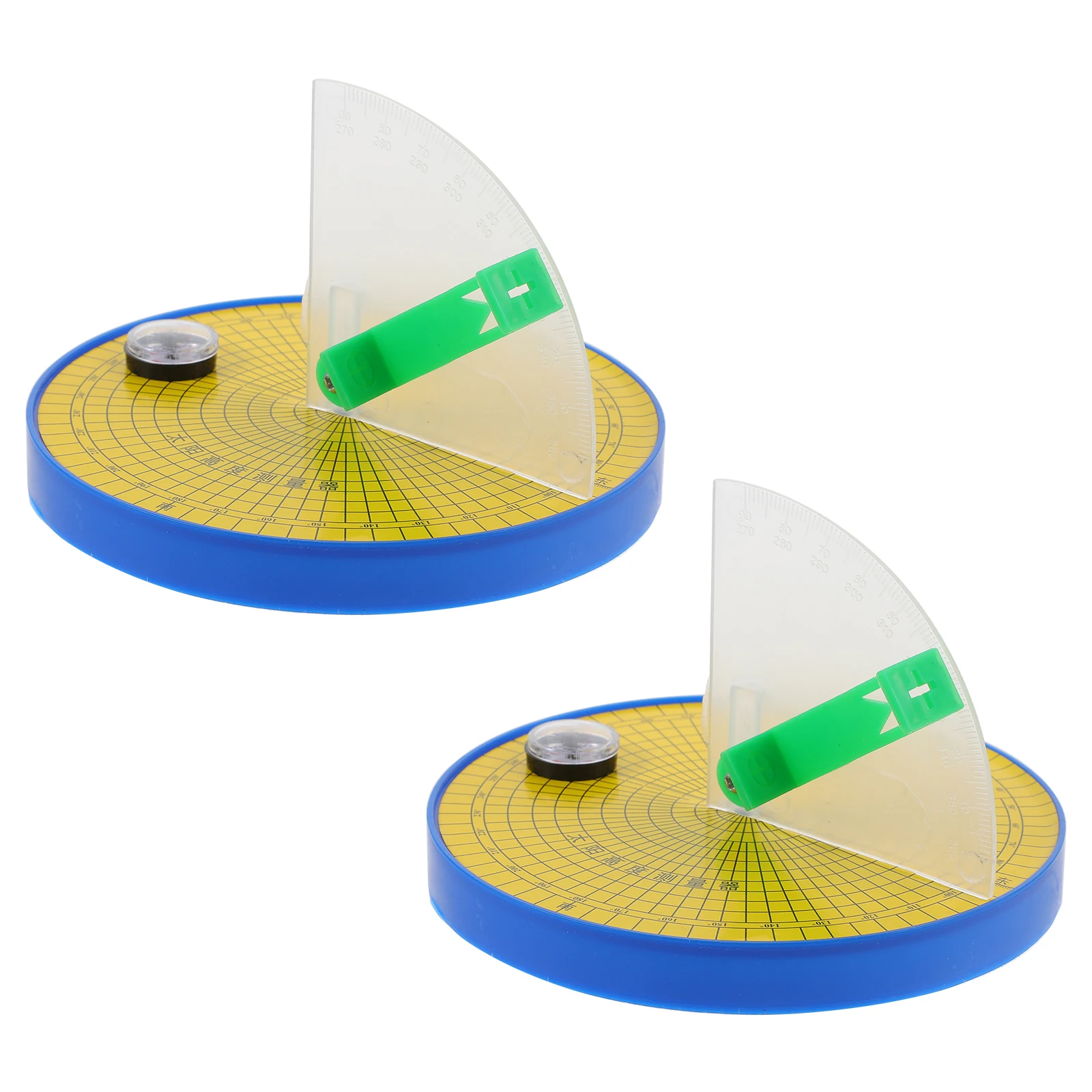 

2 pcs Sun Height Measuring Tool Plastic Model Scientific Equipment Geography Learning Aids Kids Observation Tools Angle Meter