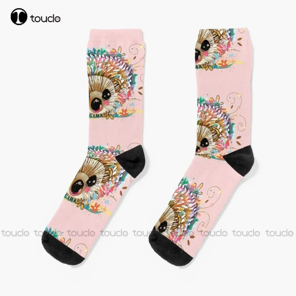 

Rainbow Hedgehog Socks