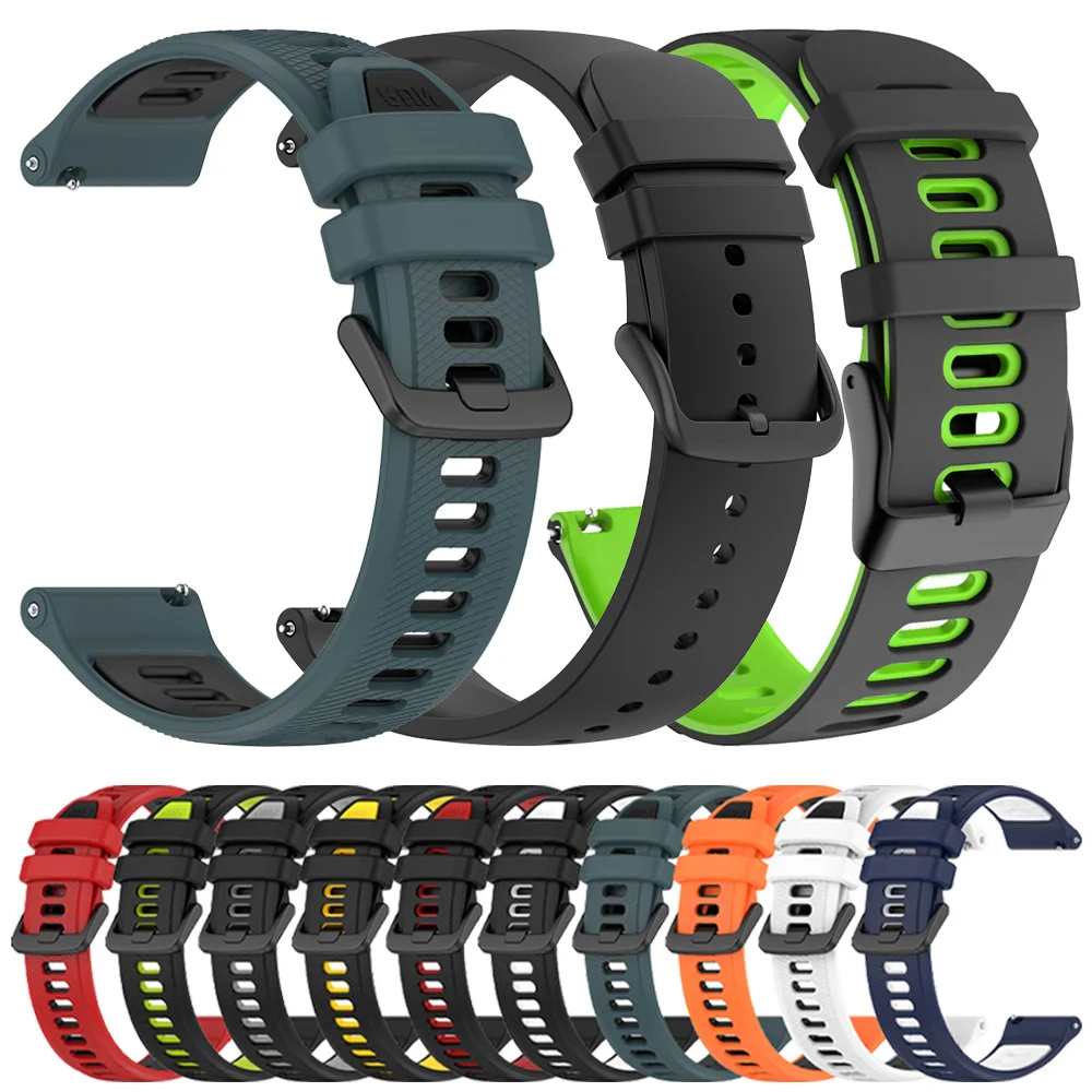20 22 مللي متر سيليكون استبدال حزام ل Garmin Forerunner 255 265 245 165 الفرقة ل Garmin Venu 3 2 sq سوار إكسسوارات رياضية