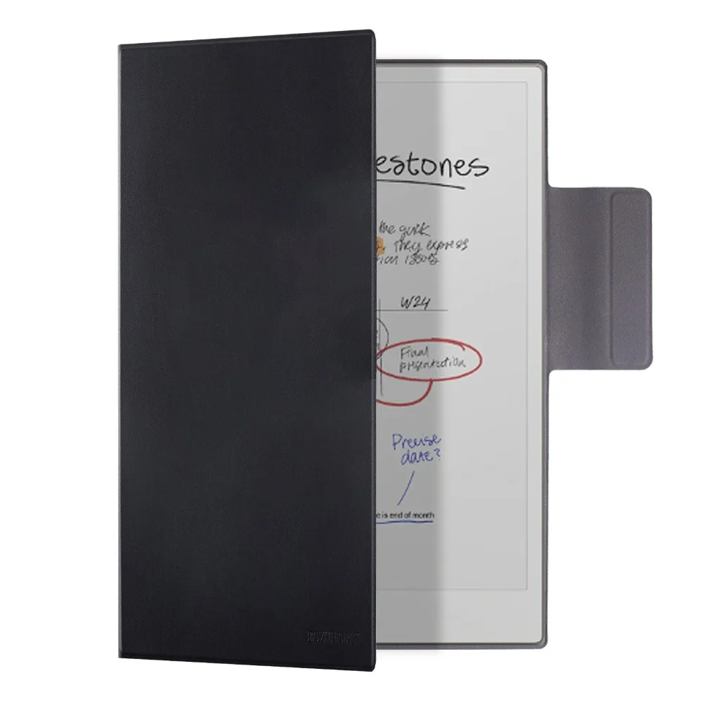 

Faux Leather Magnetic Case with Pen Holder Shockproof Folio Shell Ultra Slim Colorful for Remarkable Paper Pro 11.8 inch