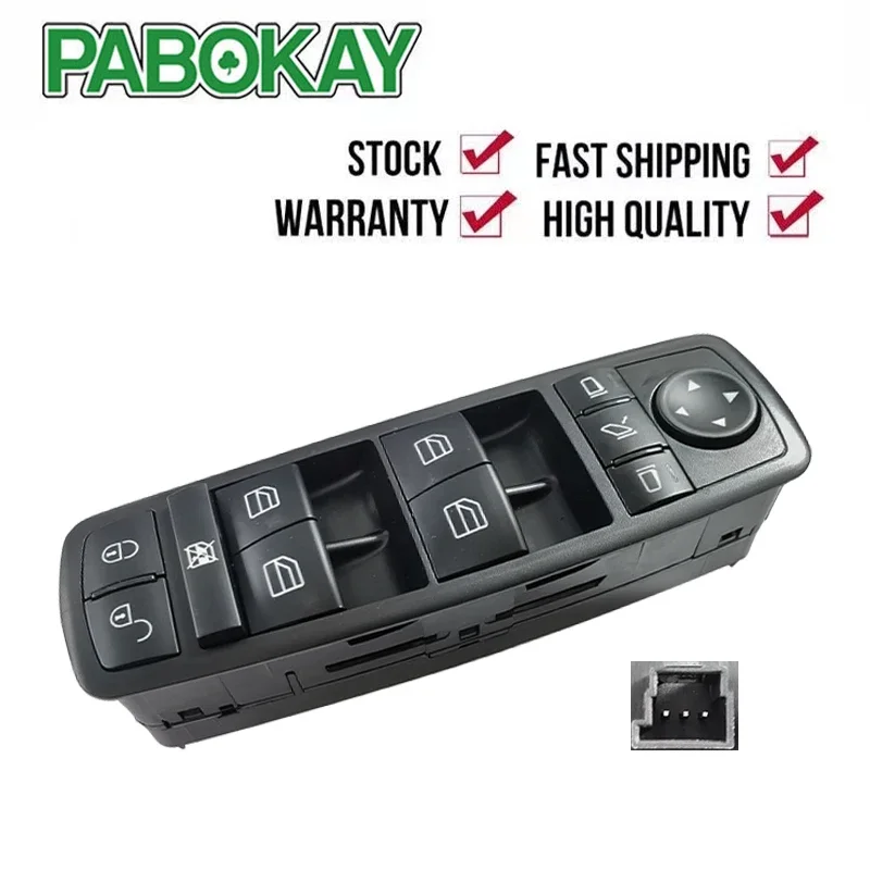 

A1698206710 1698206710 Переключатель стеклоподъемника передней левой двери для Mercedes-Benz A160 A190 2004-2005