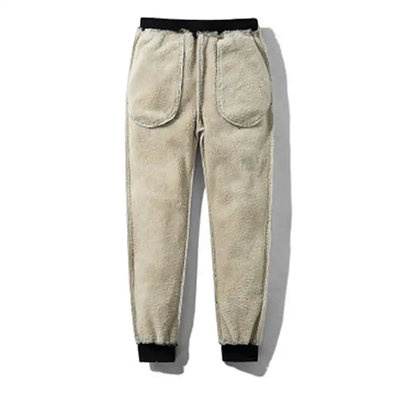 Mens Thick Fleece Thermal Trousers Outdoor Winter Warm Casual Pants Joggers