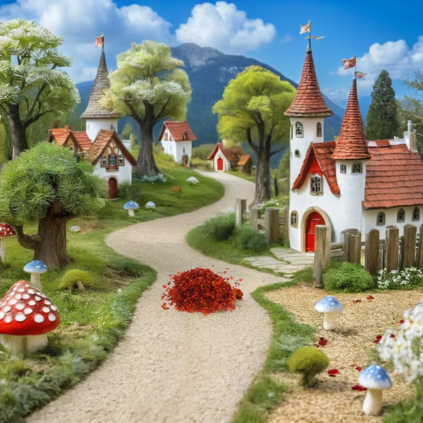 4 Bags Miniature Autumn Fall Leaves Simulation Leaves for DIY Fairy Garden Diorama Railway Scenery Railway Landscape Decoration
