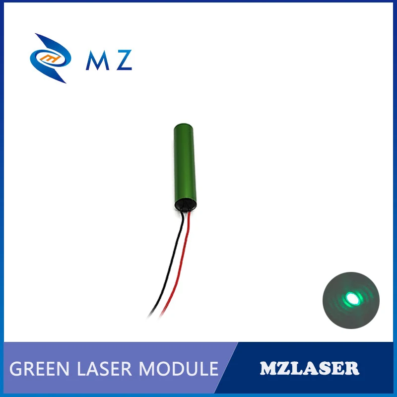 520nm Green Dot Laser Module High Quality 5mw 10mw D10mm Glass Lens Aluminum Shell Anodized Color APC Drive