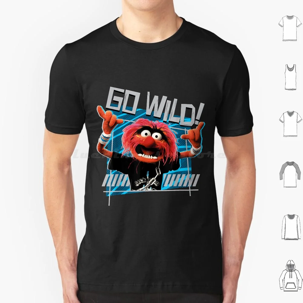 

The Animal Go Wild T Shirt Cotton Men Women DIY Print The Animal Go Wild Funny Animal Jim Henson The Frog The The Show Sesame