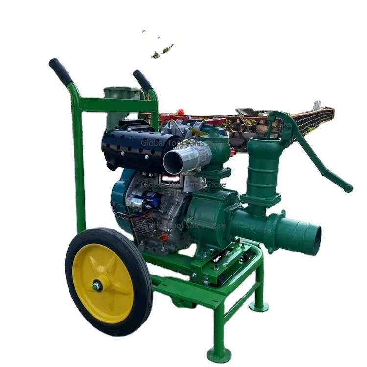 

Compact and lightweight hand pushed double bladed high-pressure pump