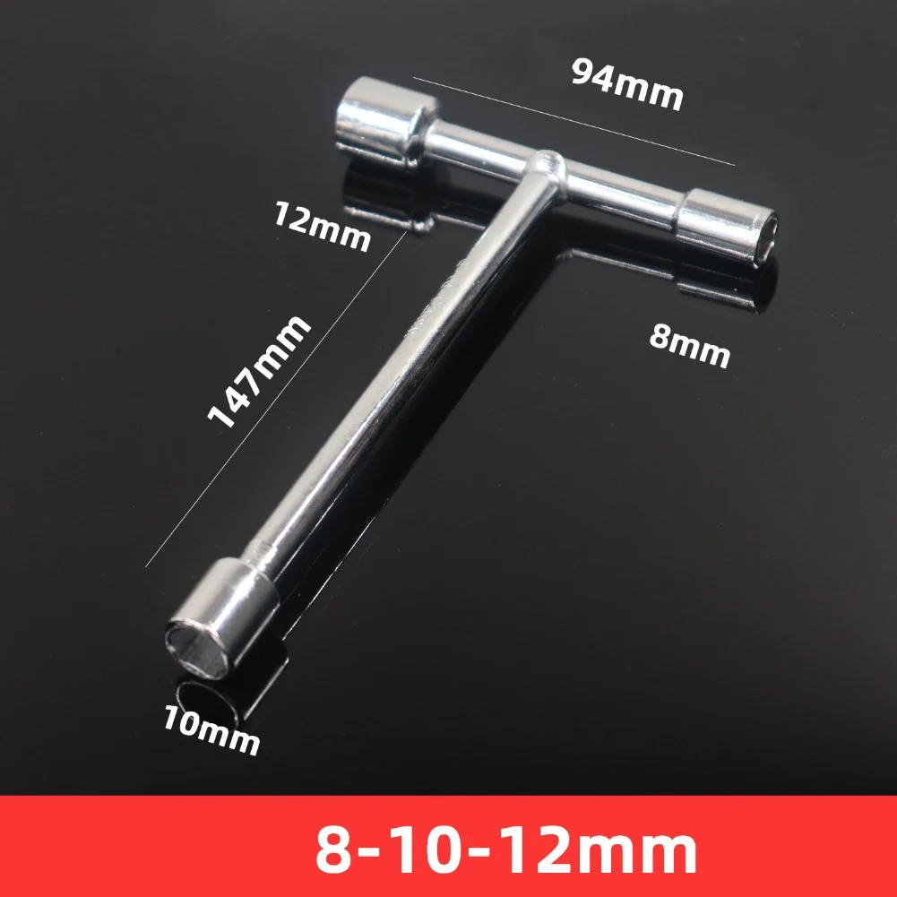 1 個 8-19 ミリメートル 3 ウェイソケットレンチ修理レンチツールポータブル T ハンドルレンチ多機能サイクリング修復ツール