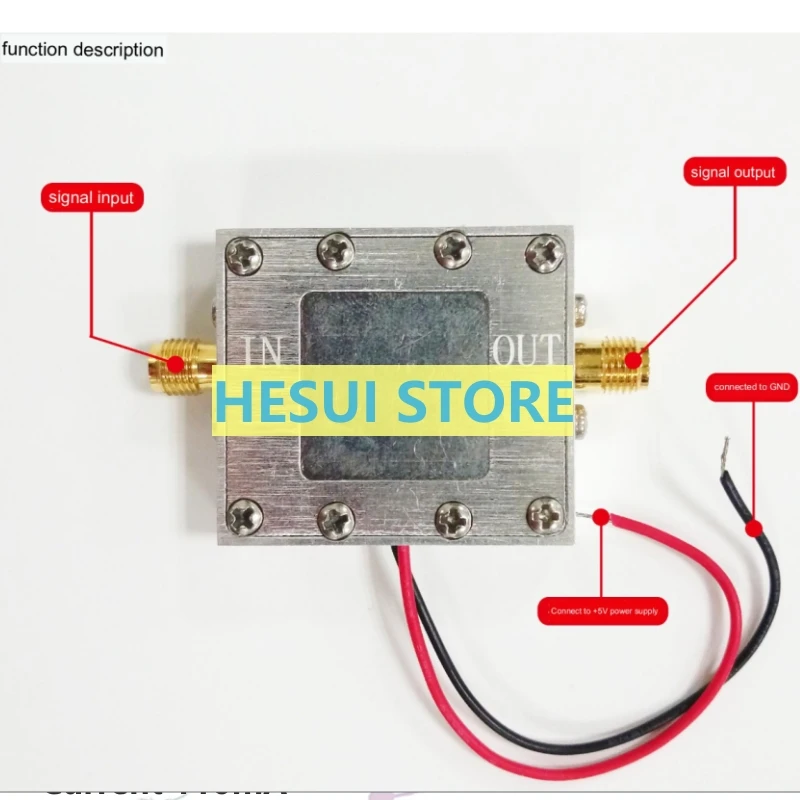 Rf signal amplifier Low noise amplifier 0.05-4GHz LNA noise 0.8dB 46mA Beidou