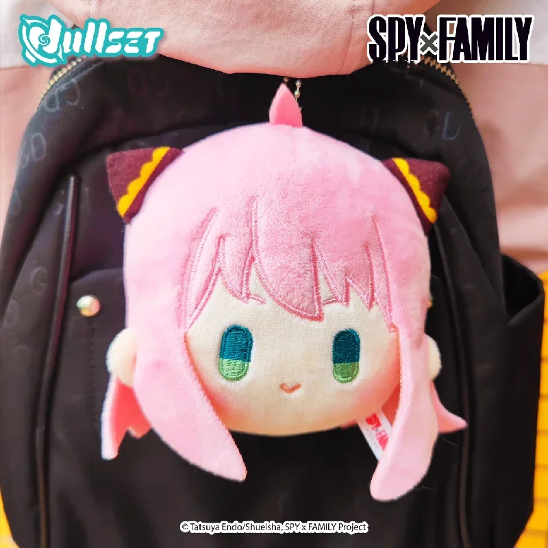 SPY×FAMILY Anya Forger Genuine Kawaii Plush Toy Pendant Q Version Avatar Pendant Peripheral Keychain Bag Pendant Toys Kids Gifts