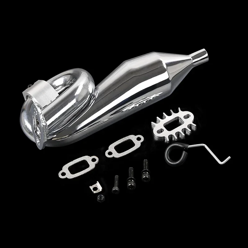 Uitlaatpijp en CNC Metalen Klem Fit voor 1/5 HPI ROVAN ROFUN KM GTB Racing BAJA 5B 5T 5SC Truck Onderdelen