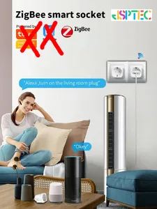 Zigbee Smart Plug 20A EU Smart Socket With Power Monitoring Timing Function Voice Control Via Alexa Google Home Yandex