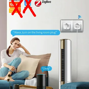 שקע חכם Zigbee 20A EU עם פונקציית מעקב אחר כוח, תזמון ושליטה...