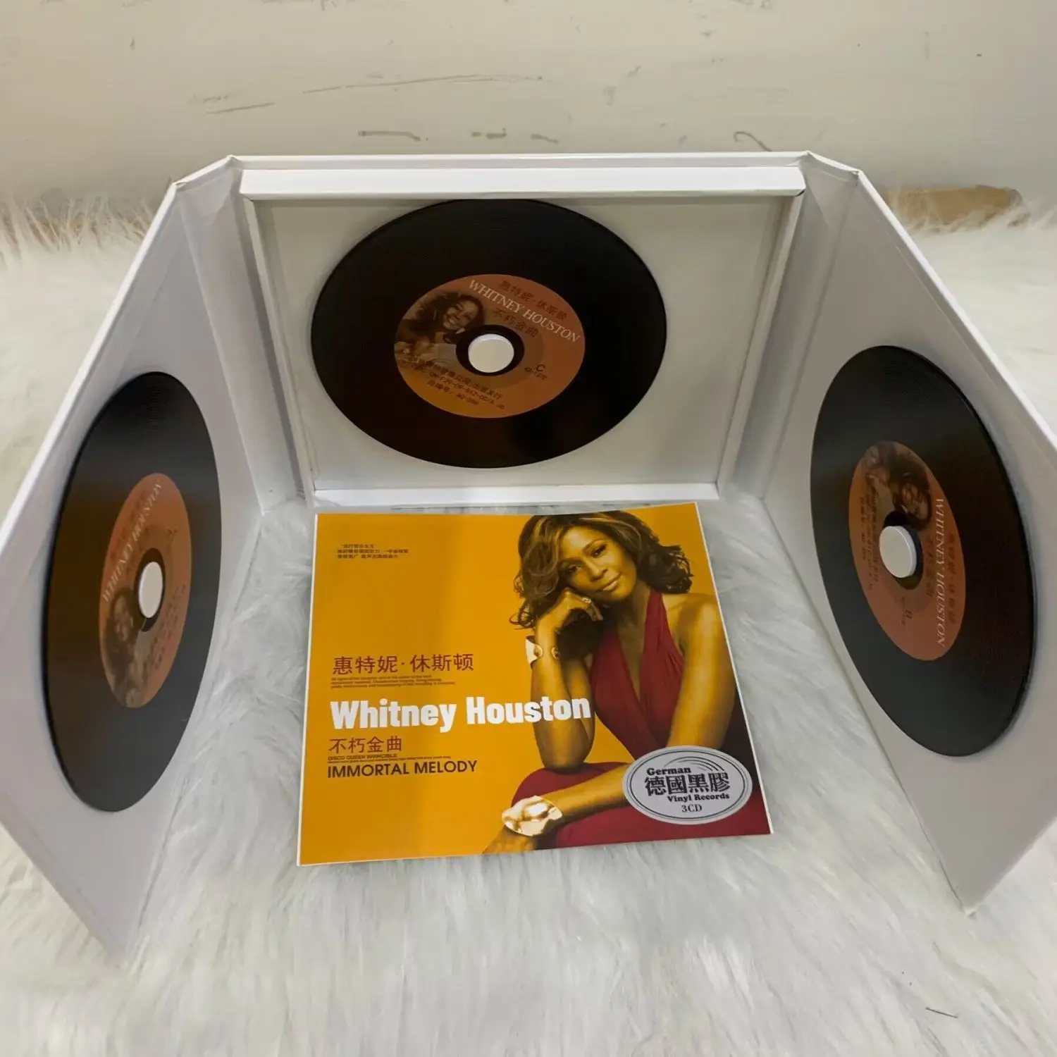 البوب ويتني هيوستن الموسيقى CD أعظم الزيارات الألبوم سأحبك دائما 3 قطعة سجل الموسيقى تأثيري وكمان سيارة Soundtracks صندوق