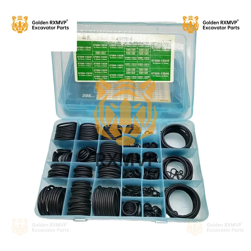 For Excavator Spare Parts Pc200-6 Pc200-7 Pc200-8 Hydraulic Pump Oil Seal Kit O Ring Box