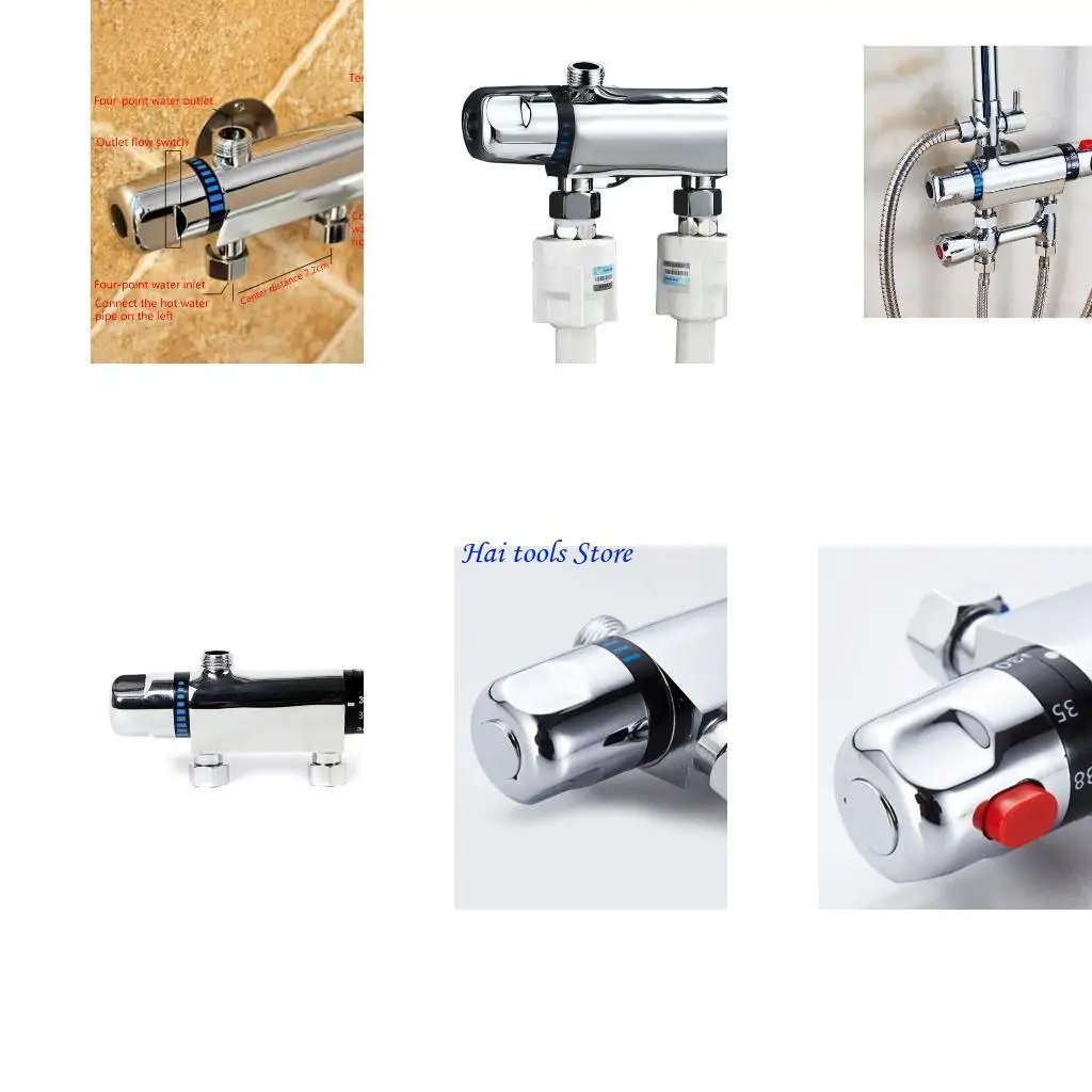 

X37e стена, установленная на стену, открытый душевой миксер для клапана Anti Scald Tap Hot Cold Water Mixer