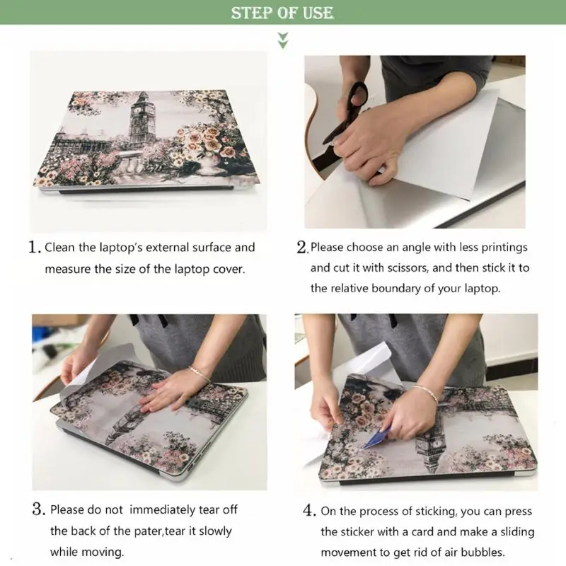 Laptop Skins for HP/ Acer/ Dell /ASUS//Macbook Air Notebook Sticker Cover Anti-dust Film PC Personalized Protector