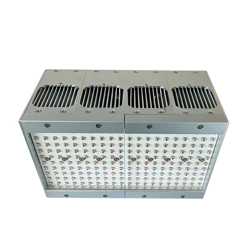 Lampu curing LED UV 600W, kipas pendingin LED UV daya tinggi untuk resin UV/PCB pengering minyak hijau otomotif/furnitur lampu cat UVLED