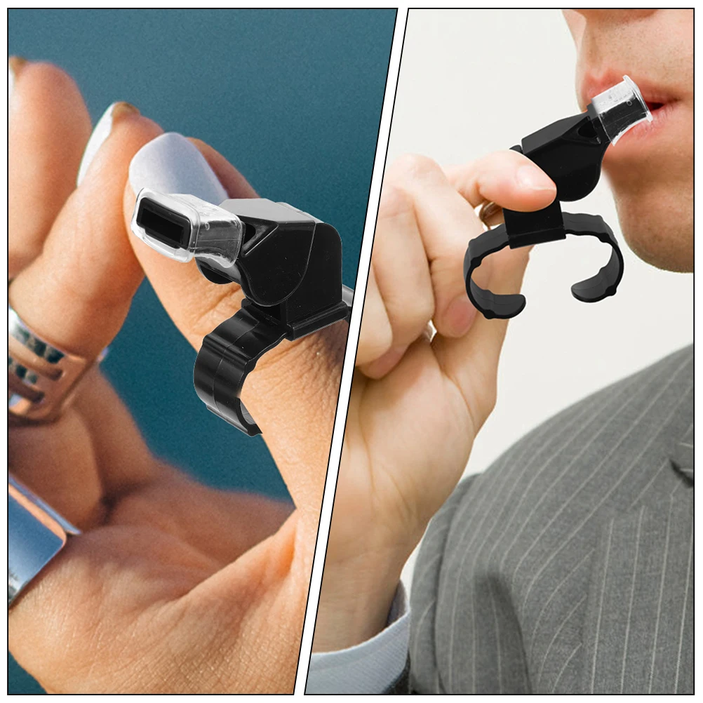 

2pcs Double Tone Abs Loud Sports With Ring Outdoor Survival Safety Whistle For Coaches Referee Soccer Football Emergency