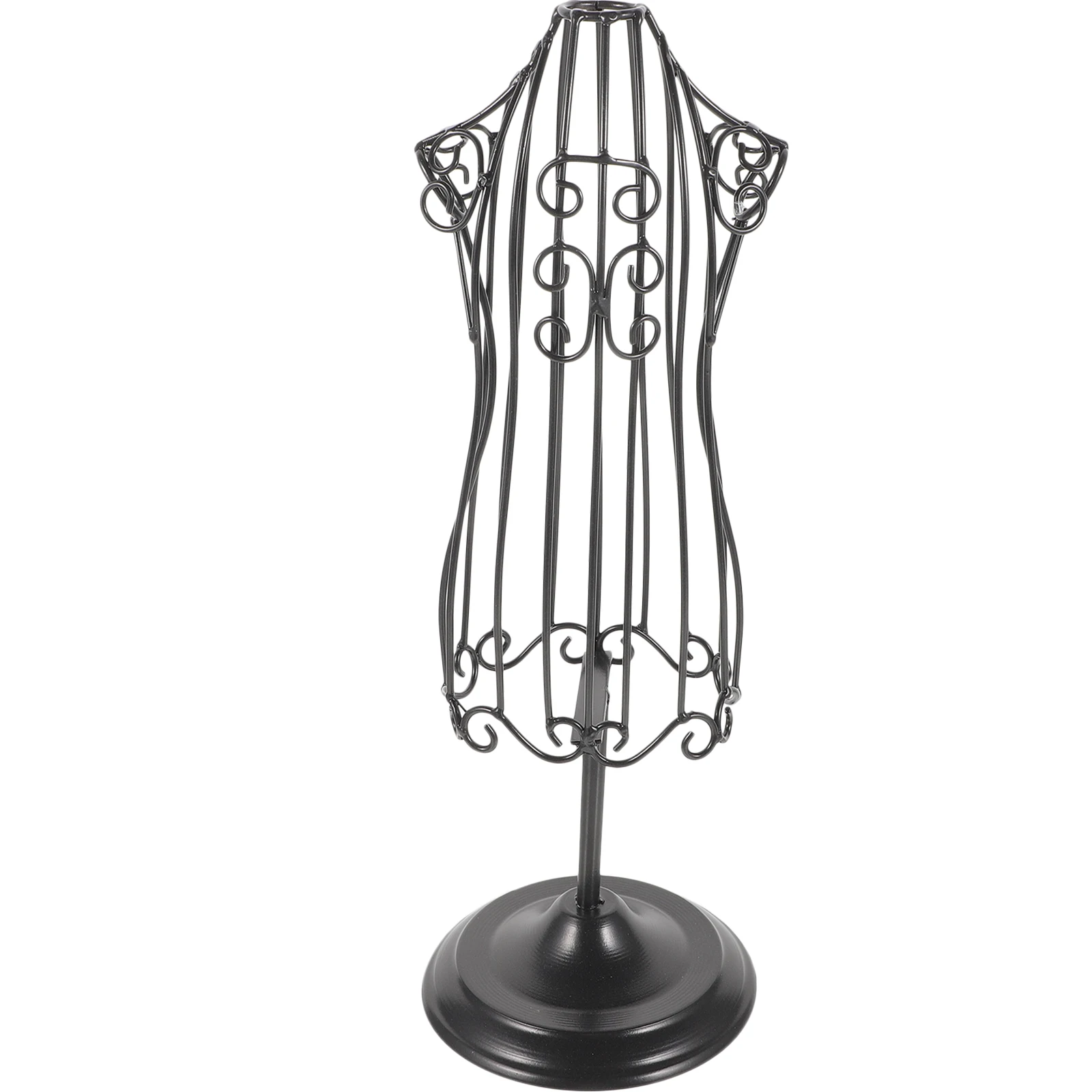 

Wrought Iron Pet Model Stand for Dog Cat Child Clothes Hanger Black Metal Display Rack Mannequin Dress Stand Small Size