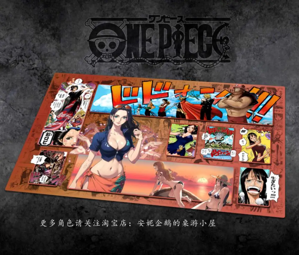 Tapis de jeu Anime tapis de jeu Opcg de haute qualité tapis de jeu de cartes une pièce tiges Trafalgar Law épaississement 60Cm * 35Cm * 3Mm tapis de jeu de cartes