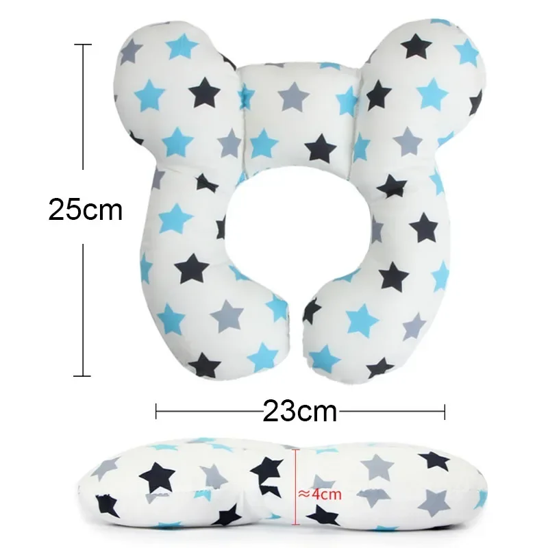 Almohada protectora de viaje para bebé, asiento de coche, soporte para cabeza y cuello, reposacabezas en forma de U, cojín para niño de 0 a 3 años, novedad