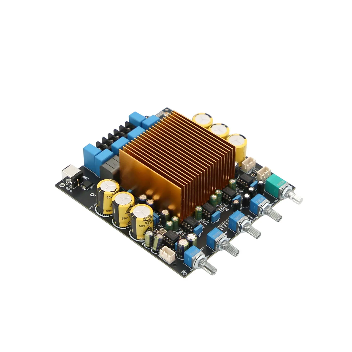 TPA3255 2.1 Channel HiFi Amplifier Board with QCC3084 Bluetooth 5.4 Subwoofer Signal Output for DIY Audio